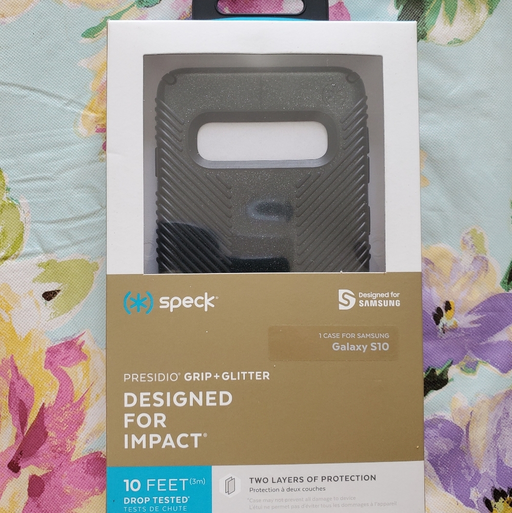 Speck case Presidio Grip + Glitter for Samsung S10